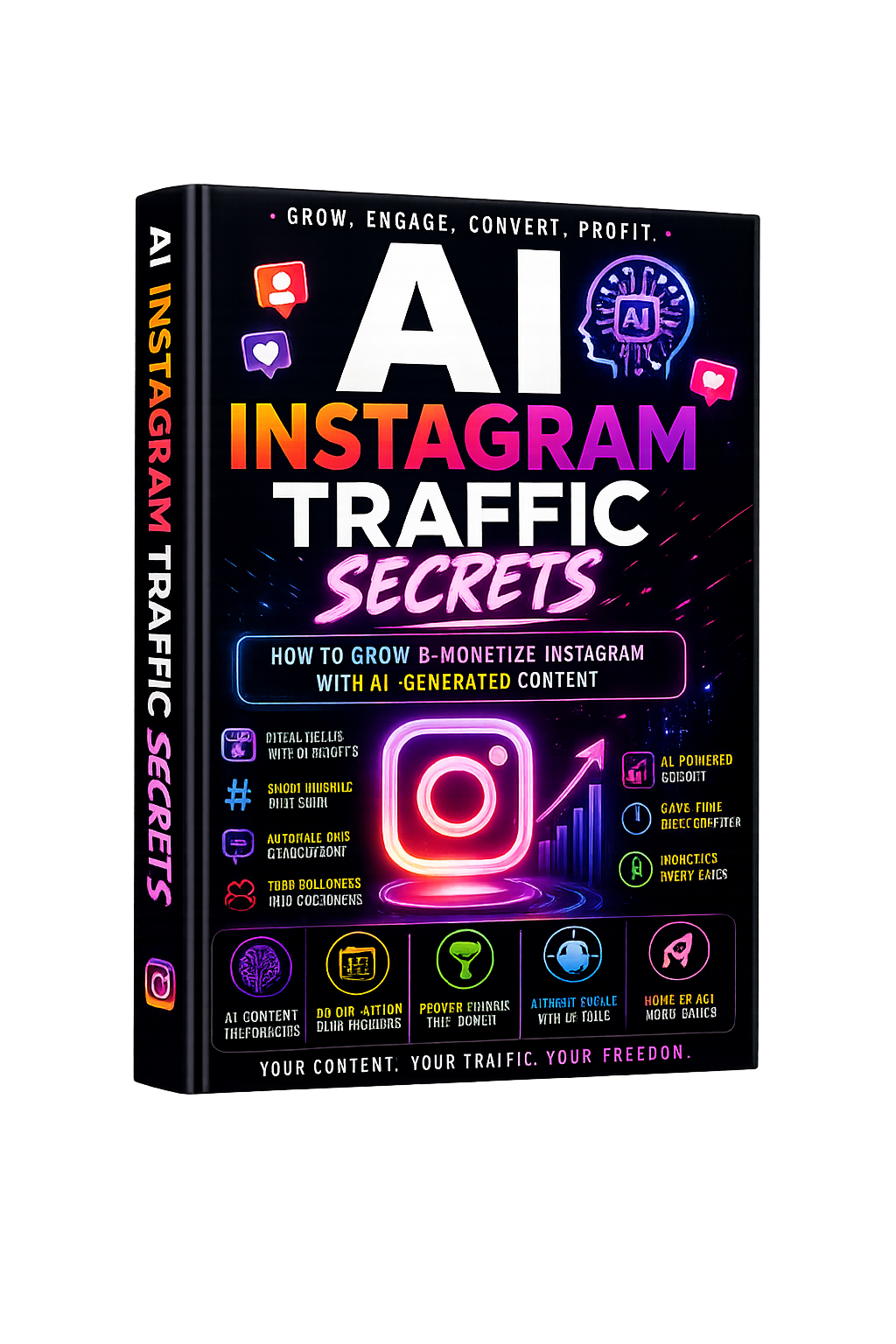 AI Instagram Traffic Secrets The Ultimate Guide to Growing, Automating & Monetizing Your Instagram with the Power of Artificial Intelligence